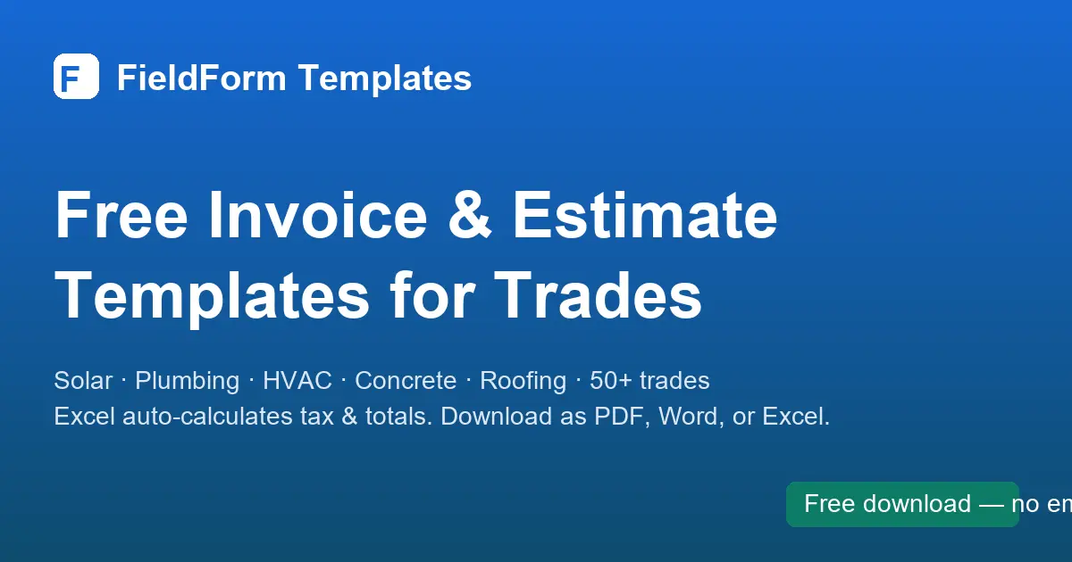 FieldForm Templates